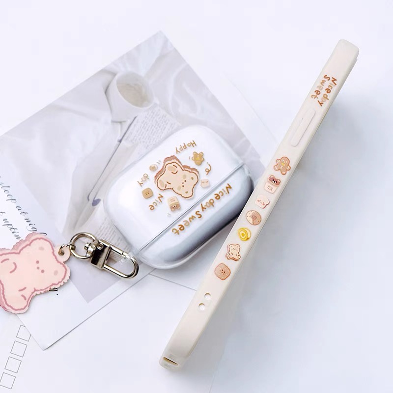 𝐂𝐨́ 𝐬𝐚̆̃𝐧 𝐜𝐡𝐨 𝐢𝐏𝐡𝐨𝐧𝐞 𝟏𝟐 Ốp lưng cho iphone - Ốp gấu be viền vuông dẻo in hình cho iphone