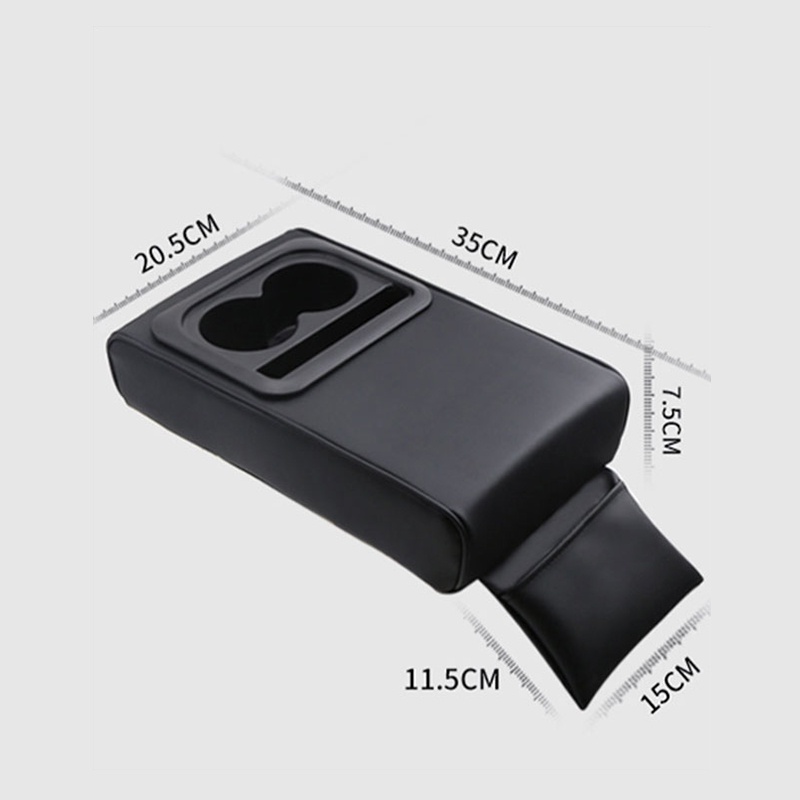 Đệm Tỳ Tay Bằng Kim Loại Đa Chức Năng Kèm Giá Đỡ Cốc Tiện Dụng Cho Xe Hơi