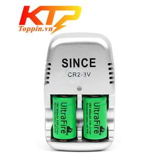 Máy sạc kèm 2 Pin sạc CR2 800mah