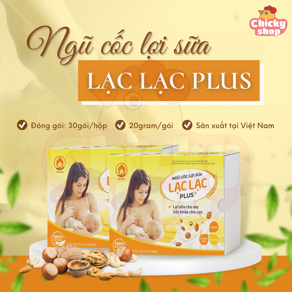 Ngũ cốc lợi sữa đặc biệt Lạc Lạc Plus Dr.Maya 600g giúp mẹ sữa nhiều hơn, thơm hơn, bé tăng cân tốt