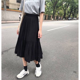 CHÂN VÁY MIDI NỮ ( chân váy xoè dài- kiểu)