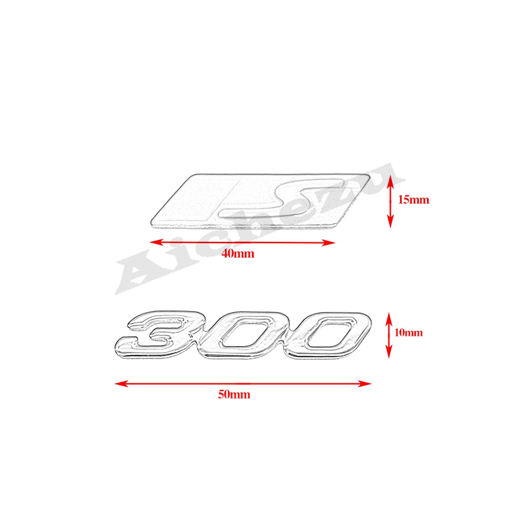 Logo 3D Bằng Nhựa Trang Trí Xe Vespa GTS Super 250 300 3M