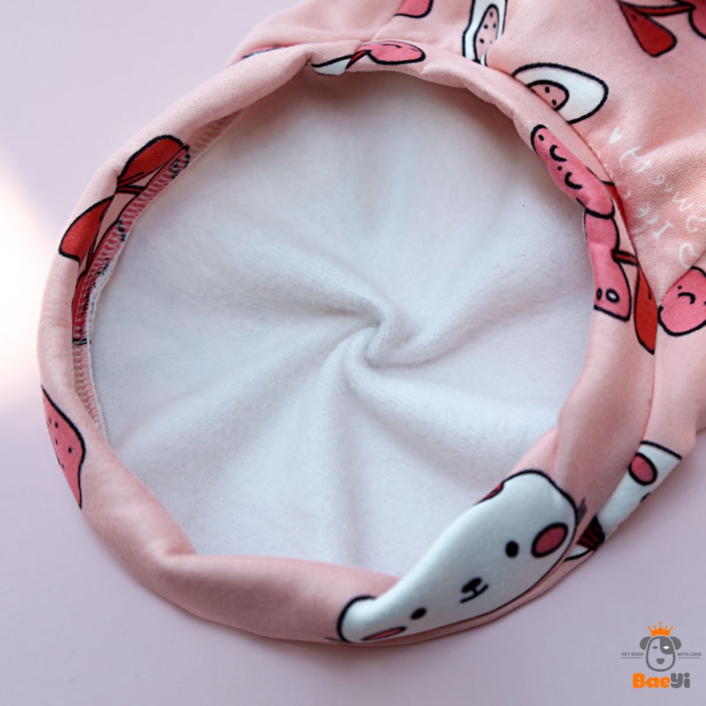 Áo cho chó mèo BaeYi, Quần áo cho mèo cún size lớn, chó lớn, poodle, thú cưng, mùa đông, vải nỉ ấm áp, Phụ kiện thú cưng