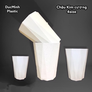 Chậu nhựa kim cương S04