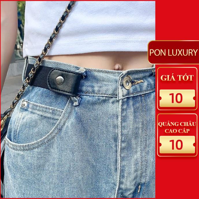 Thắt lưng vô hình co giãn nam nữ unisex màu đen nâu ponluxury hà nội hcm