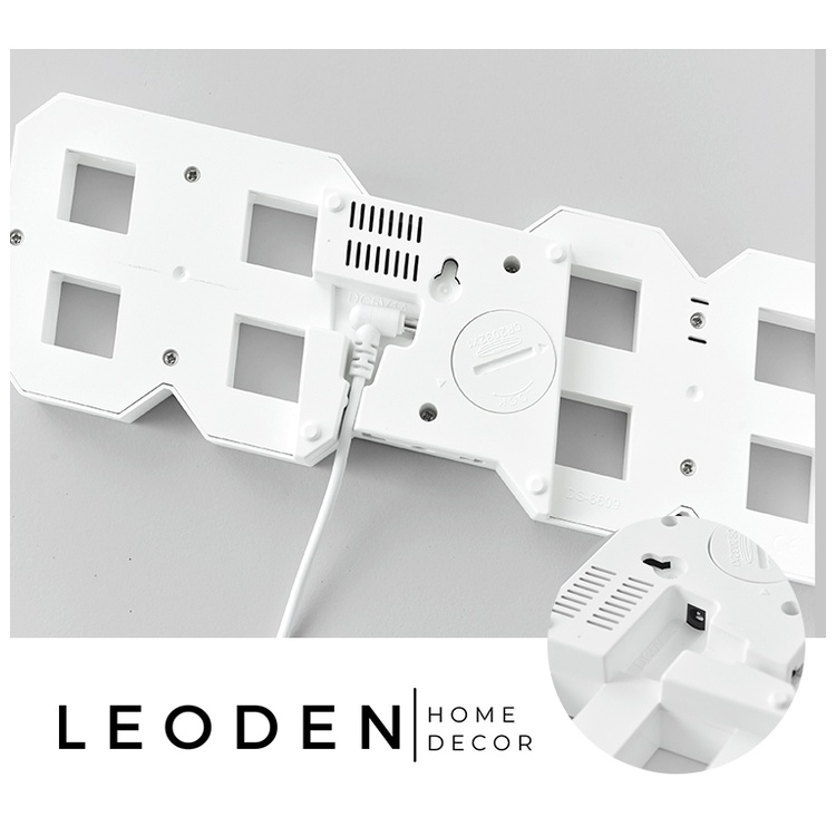 Đồng hồ led để bàn 3d thông minh có báo thức, đồng hồ trang trí phòng ngủ - LEODEN Decor