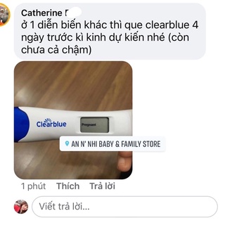 QUE THỬ THAI CLEARBLUE 1 CHIẾC