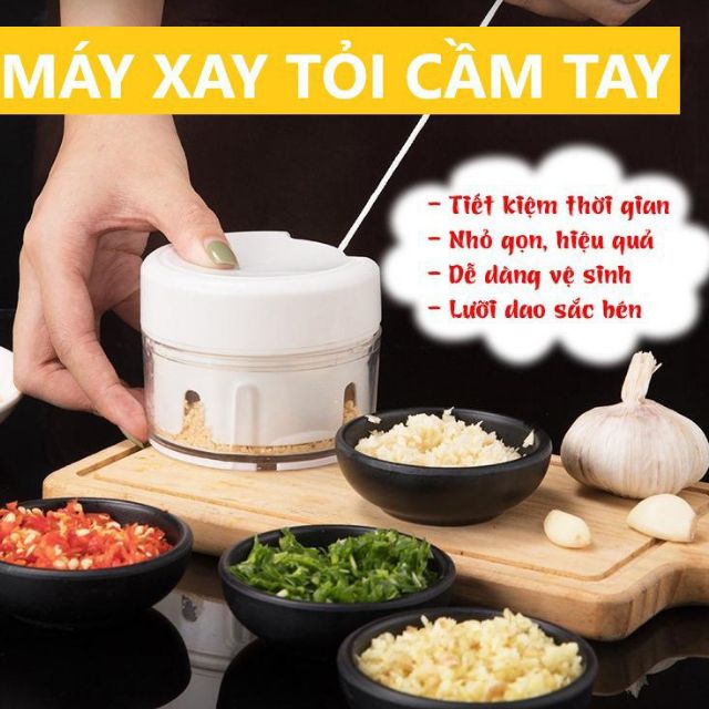 Máy Xay Tỏi Cầm Tay Mini Food Chopper