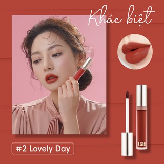 Son kem lì Gilaa Long Wear Lip Cream Full Size (5g) 02 đỏ nâu trầm