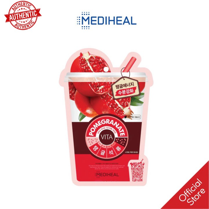 [Mã giảm giá shop] Mặt Nạ Lựu Giữ Ẩm Và Tăng Độ Đàn Hồi Cho Da Mediheal Pomegranate Vita Mask 25ml