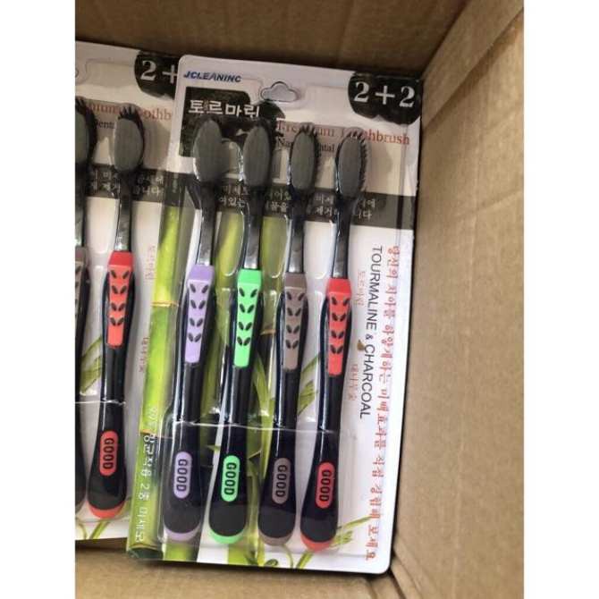 Sét 4 bàn chải than hoạt tính 2 + 2