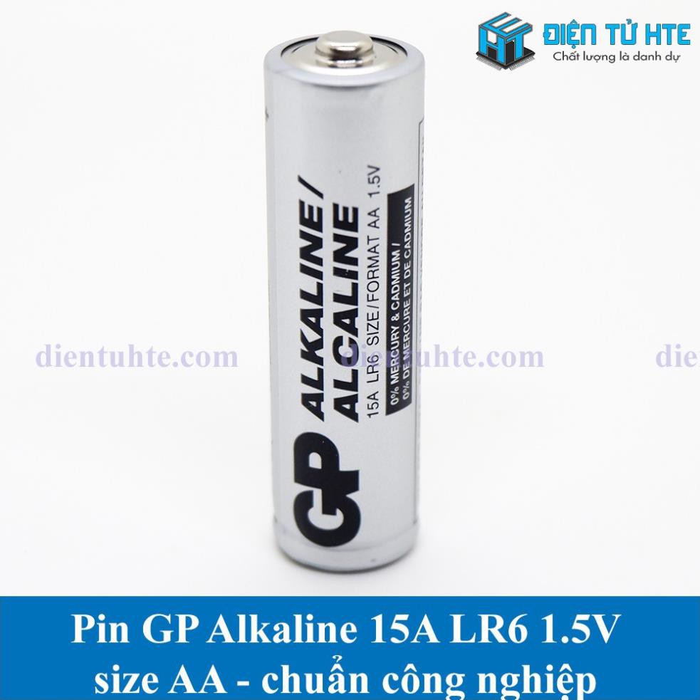 Pin AA 1.5V Alkaline GP Bạc 15A chuẩn Công nghiệp