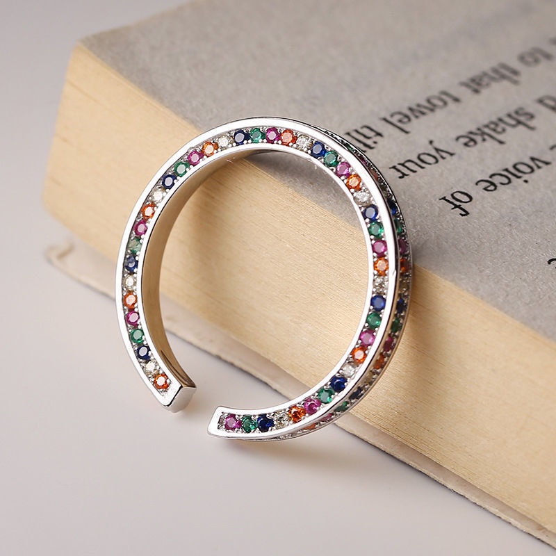 Phong cách Hàn Quốc mở có thể điều chỉnh nhẫn màu Zẳng Zhishi nhẫn ngón trỏ thời trang nhẫn nữ cao cấp