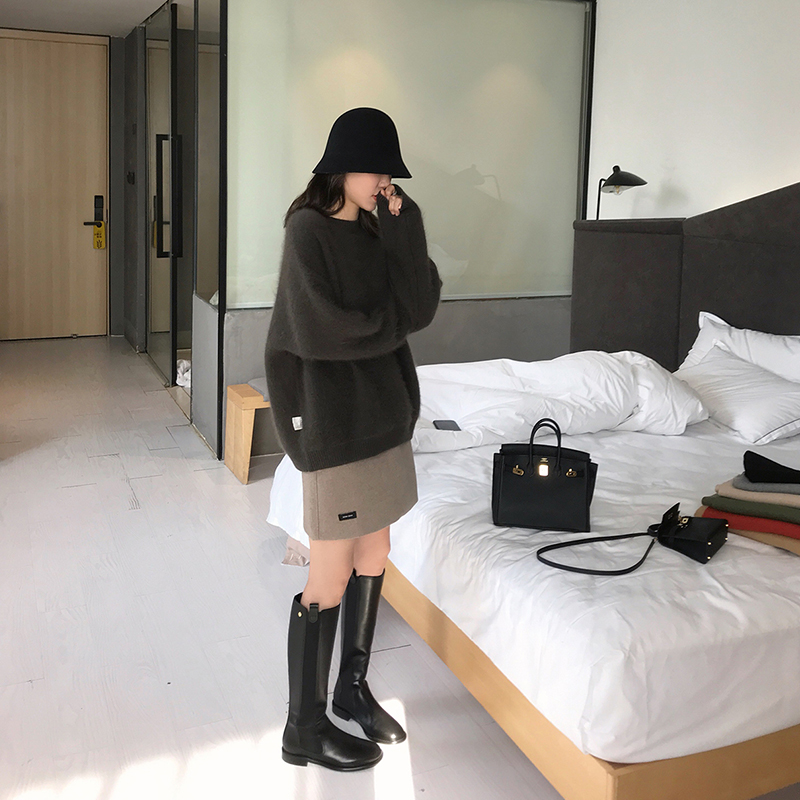 Áo Len Nữ Dài Tay Cổ Tròn Thời Trang Hàn | BigBuy360 - bigbuy360.vn