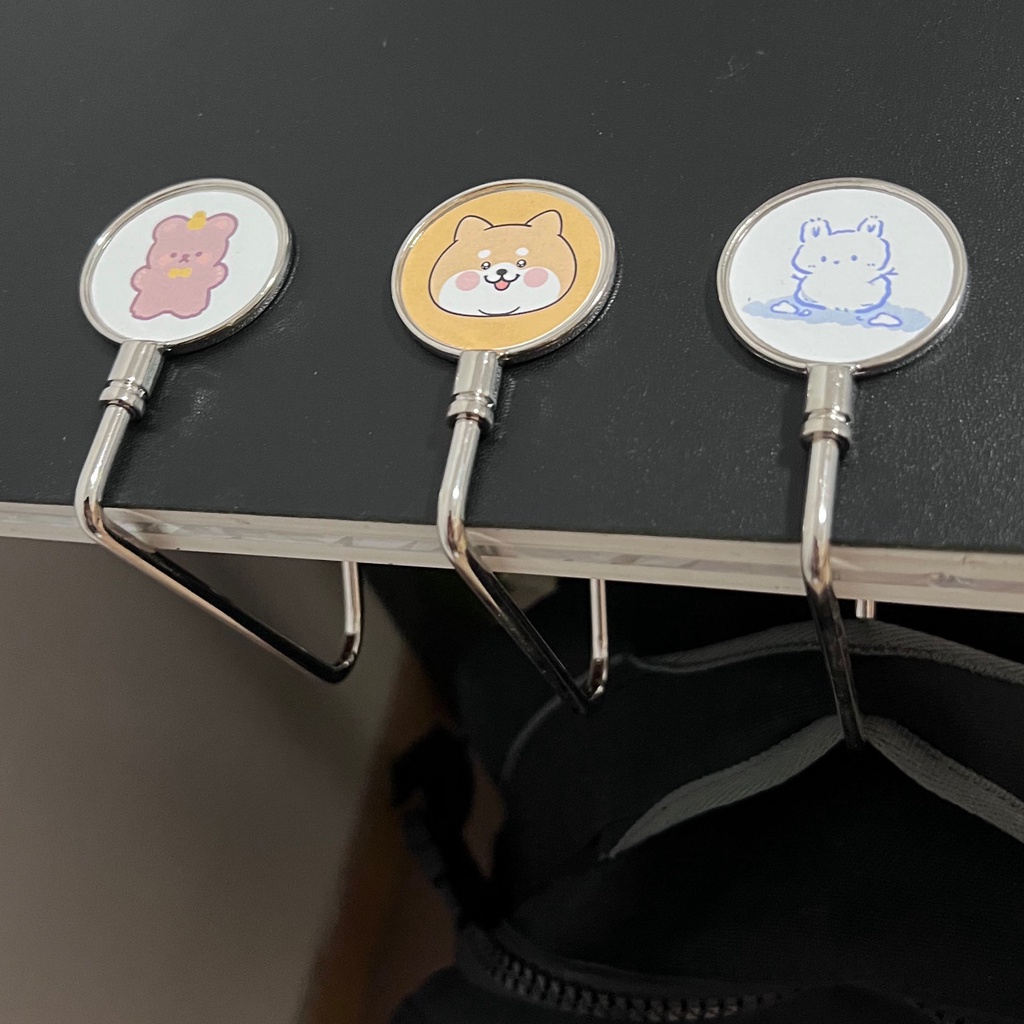 Set 3 Móc Treo Ba Lô/Túi Xách Đa Năng Chịu Được Sức Nặng Không Đục Lỗ Không Đục Lỗ Đa Năng Dùng Trong Nhà/Ký Túc Xá/Ký Túc Xá