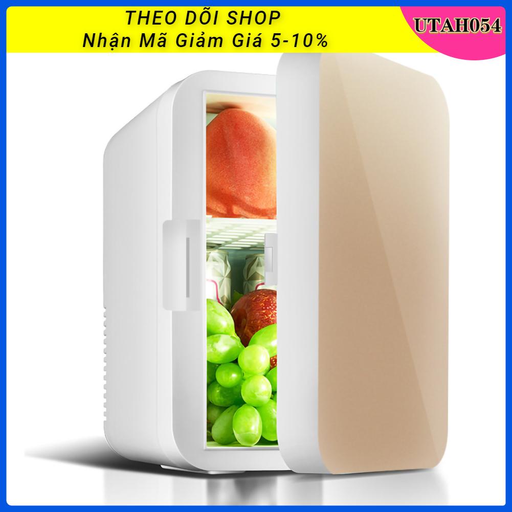 [Hàng Sẵn] Tủ lạnh mini 8L Phong cách Tiết kiệm không gian một cửa đa năng với ngăn đông cho gia đình và xe hơi【Utah054】