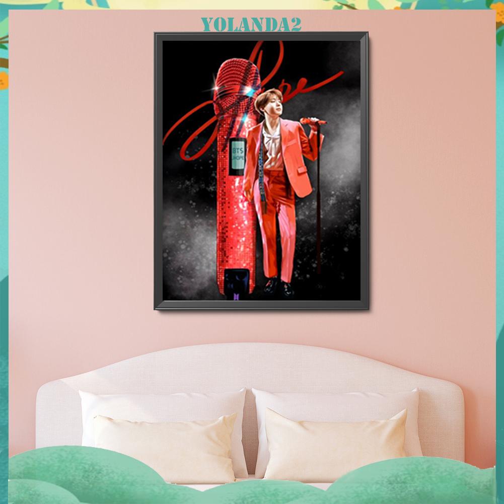 Bộ Tranh Đính Đá Đính Đá Tự Làm Hình Bé Trai Phong Cách Hàn Quốc