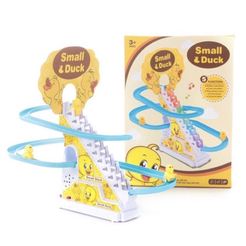 Đồ Chơi Cầu Trượt Vịt Vàng Leo Thang Phát Nhạc Cực Vui Tai Cho Bé Yêu