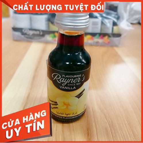 Tinh dầu vani Rayner’s 28 ml [CHÍNH HÃNG] hương vani nguyên liệu tao hương vị trong pha chế nấu ăn làm bánh...