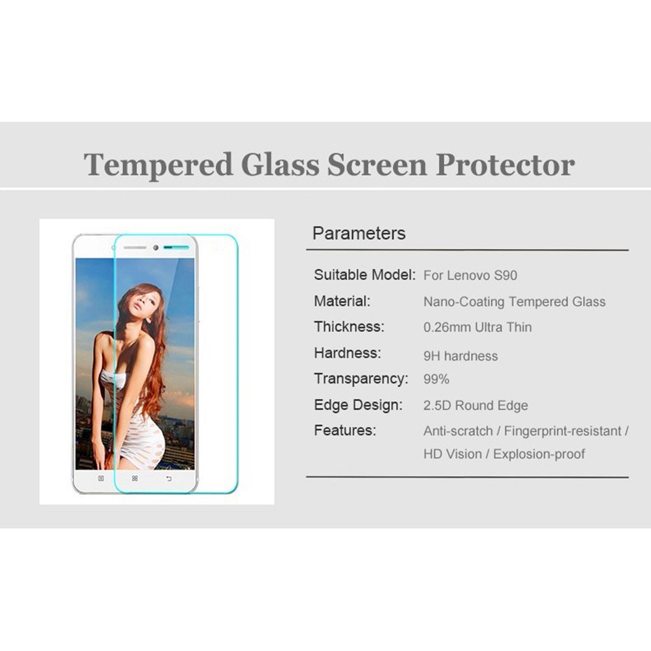 Lenovo S90/S90-U S90-L S90-E HD Full Screen Tempered Glass Explosion-proof Film