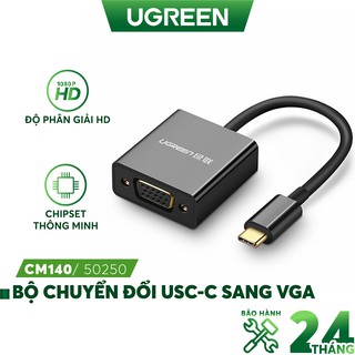Bộ chuyển đổi USB-C sang VGA dài 10CM UGREEN CM140