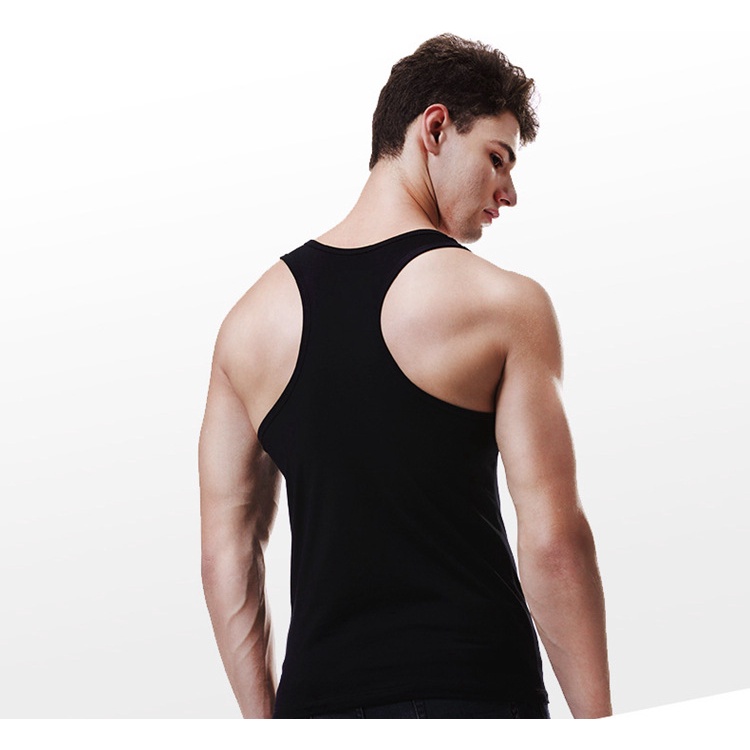 Áo Tank Top Thể Thao Chất Liệu Cotton Co Giãn 090 Thời Trang Mùa Hè Cho Nam