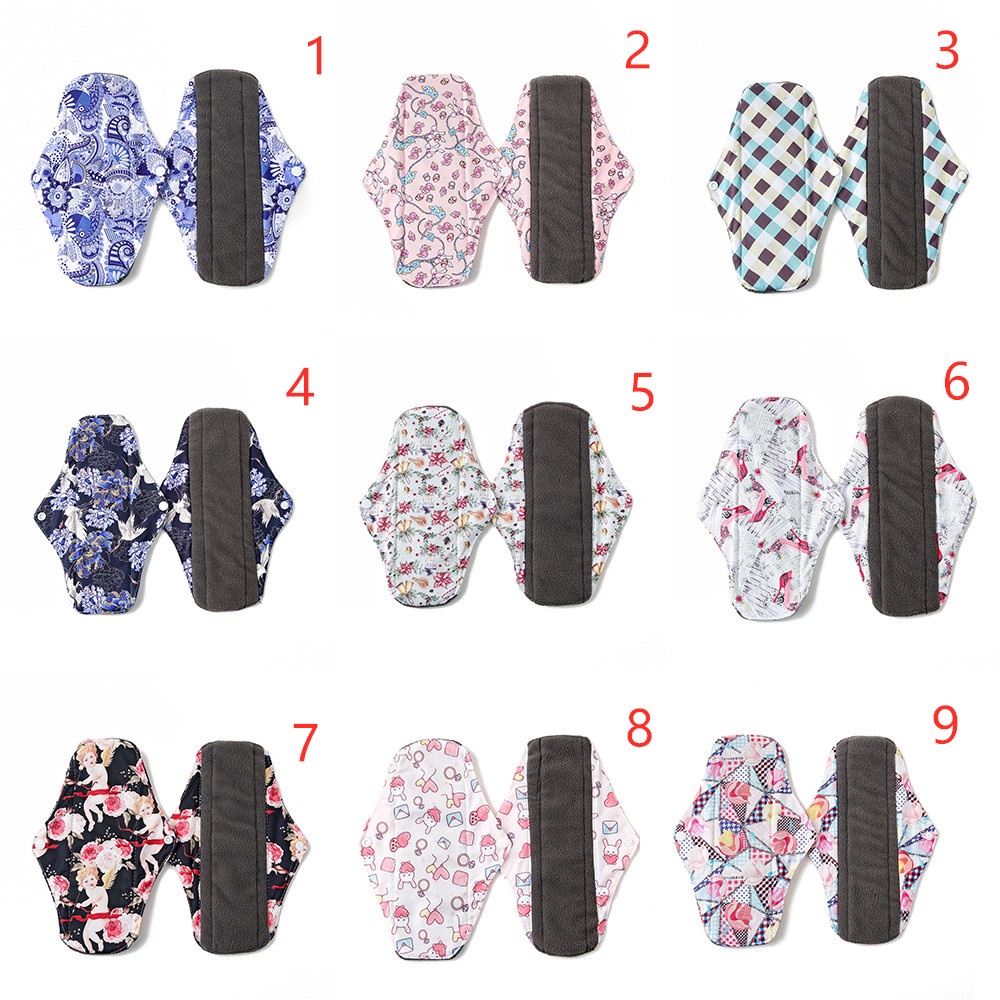 Tấm lót vệ sinh chống thấm nước bằng cotton than tre có thể tái sử dụng