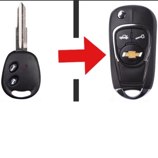 Vỏ Chìa Khoá  Độ Gấp Giấu chìa Chevrolet Spark Aveo Vivant
