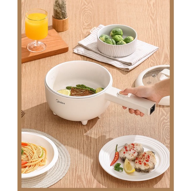 Nồi điện mini chống dính MIDEA chính hãng đa năng 2 tầng 🔥🔥🔥