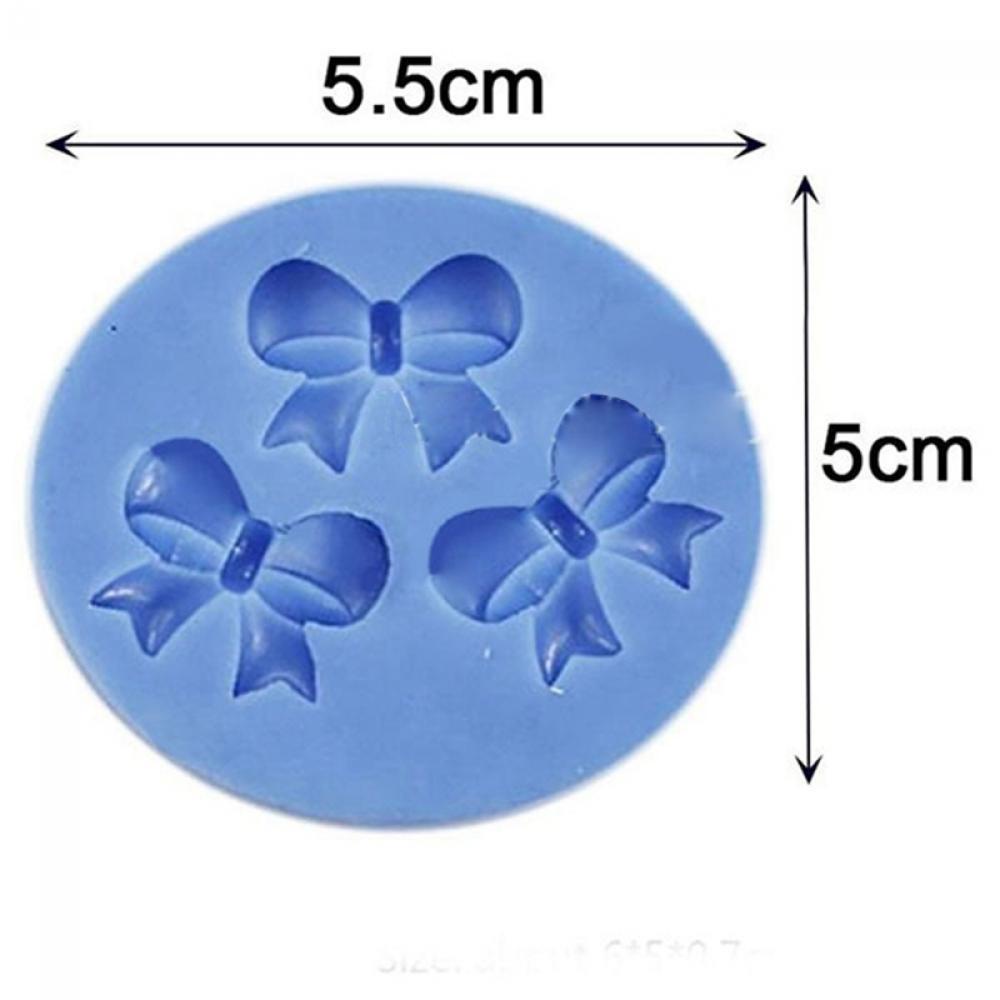 YOLA Khuôn Silicon Làm Kẹo Đường Hình Nơ
