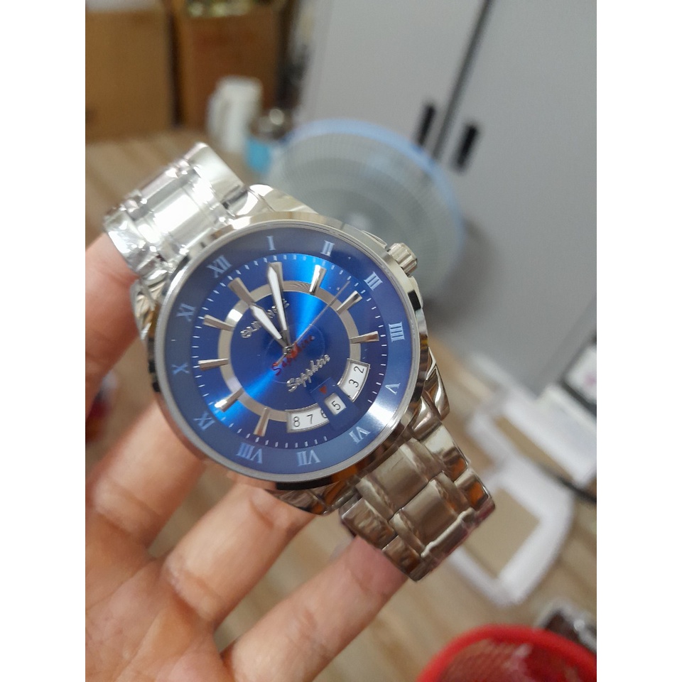 Đồng Hồ Nam Sunrise DM771SWA A Full hộp ,túi, thẻ bảo hành hãng , Kính Sapphire chống xước , chống nước