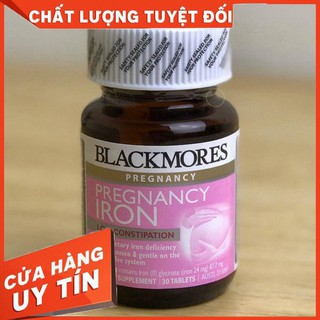 Viên Sắt Cho Bà Bầu Blackmores Pregnancy Iron Hộp 30 Viên [date mới]