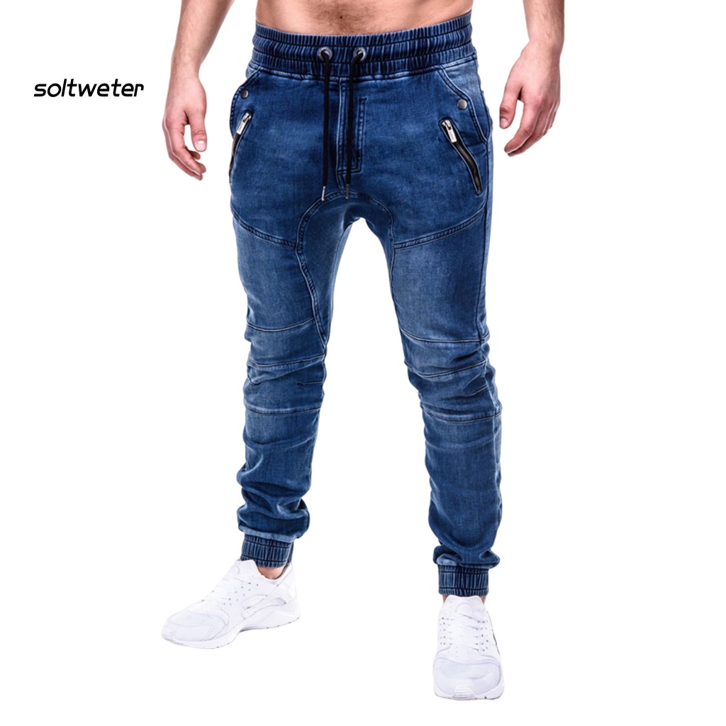 Quần Denim Lưng Thun Phối Túi Thời Trang Mùa Hè Cho Nam
