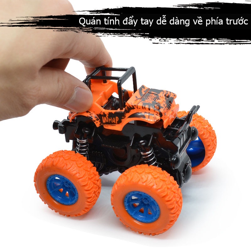 Xe ô tô đồ chơi địa hình mini quán tính chạy đà cho bé nhiều màu sắc,chạy xa, bền bỉ, nhựa ABS an toàn