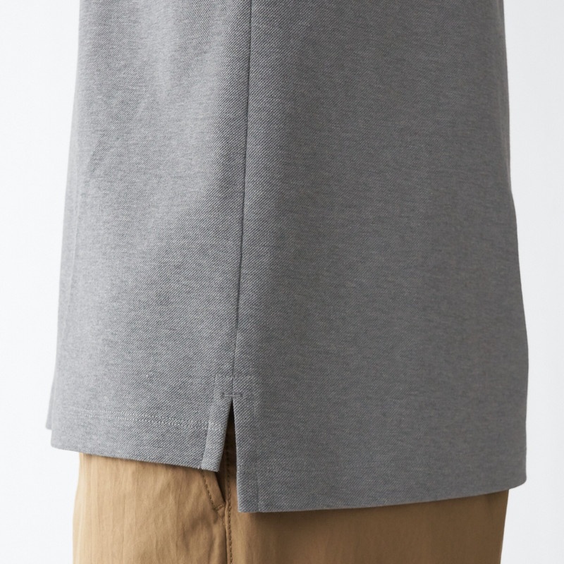Muji Áo Polo Vải Pique Cool Touch