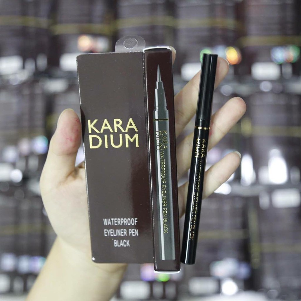 Bút dạ kẻ mắt vỏ nâu Karadium Waterproof Everline Pen Black | BigBuy360 - bigbuy360.vn