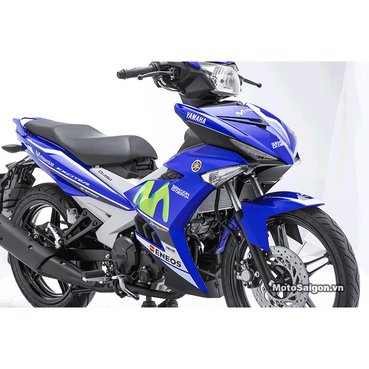 Tem in UV cao cấp. Exciter 150 Movistar Y15zr. Phiên bản 2017. Decal tem xe ép nhiệt kích thước chuẩn.