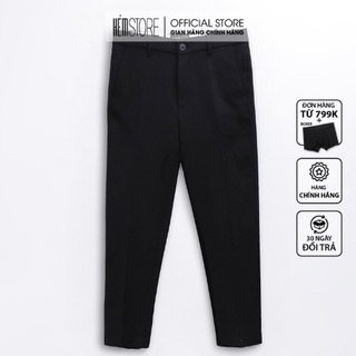 | Satoshi | Quần tây nam SAQT12 dáng vừa chất cotton trơn, form slimfit, dễ phối đồ màu đen