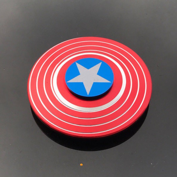 Con quay Fidget Spinner Đội trưởng Mỹ Caption American bằng kim loại cực chất