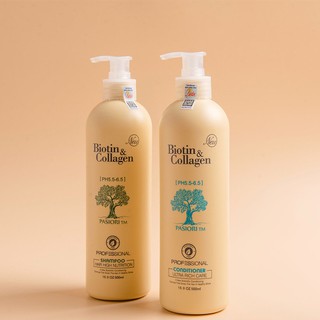 Cặp dầu gội xả collagen biotin 1000ml.