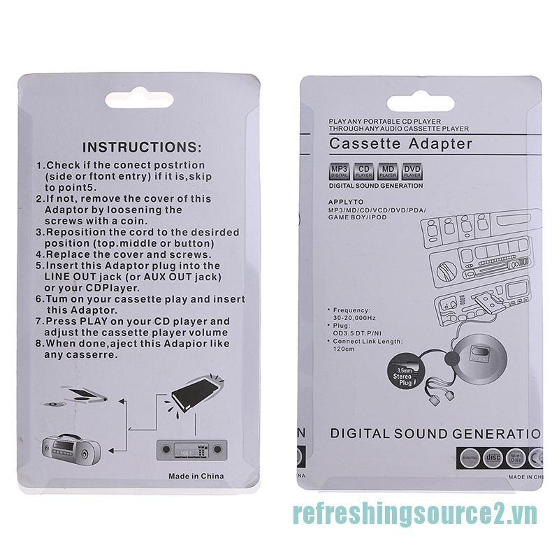 1 Bộ Chuyển Đổi Băng Cassette Xe Hơi 3.5mm