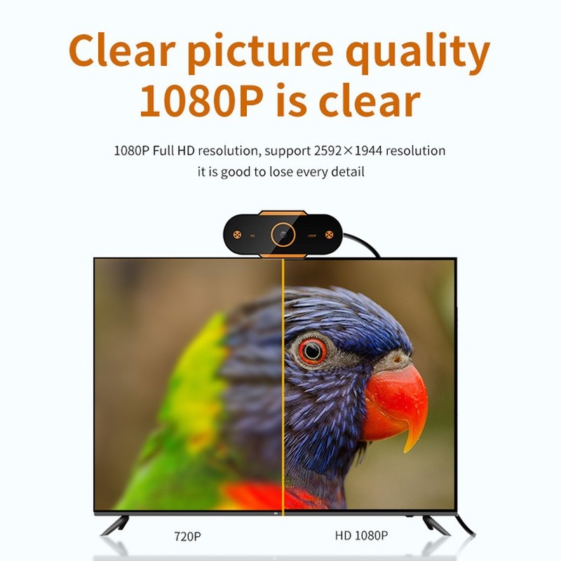 Webcam 2k / 1080p / 720p / 480p Usb2.0 Kèm Mic Cho Máy Tính Chất Lượng Cao | BigBuy360 - bigbuy360.vn