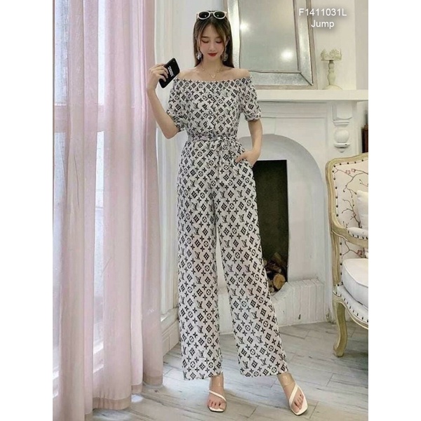 Jump lụa dài hoạ tiết bẹt vai!