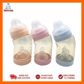 Bình sữa PPSU Babuu Baby Cong 180ml và 260ml Nhật Bản (tặng kèm núm)