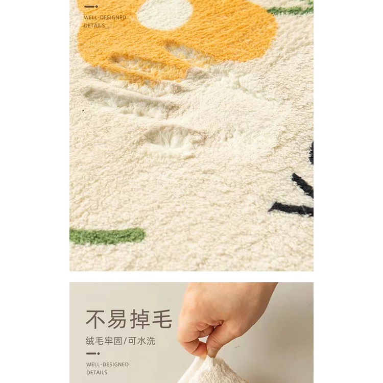 Thảm Lông Lót Sàn Chống Trơn Trượt 50X160Cm