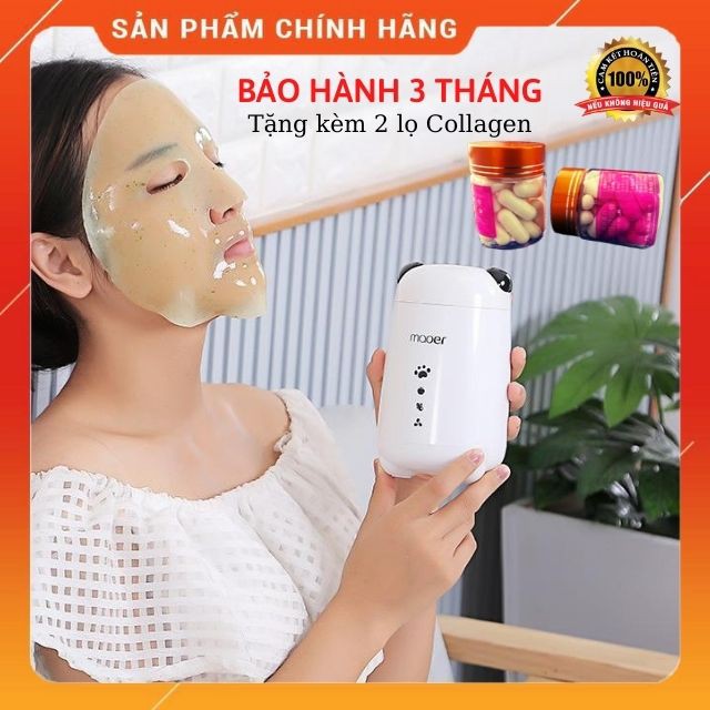 [BH 3 Tháng +Tặng 2 lọ Collagen] Máy Làm Mặt Nạ Dưỡng DaTrái Cây, Hoa Quả Kết Hợp Collagen Maoer Cao Cấp