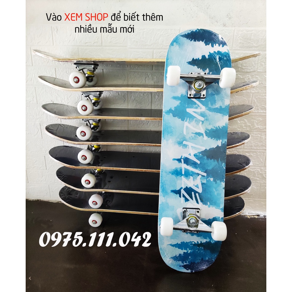 Ván Trượt Thể Thao Chuyên Nghiệp, Ván Trượt Skateboard Gỗ Phong 7 Lớp , Mặt Nhám Cao Cấp