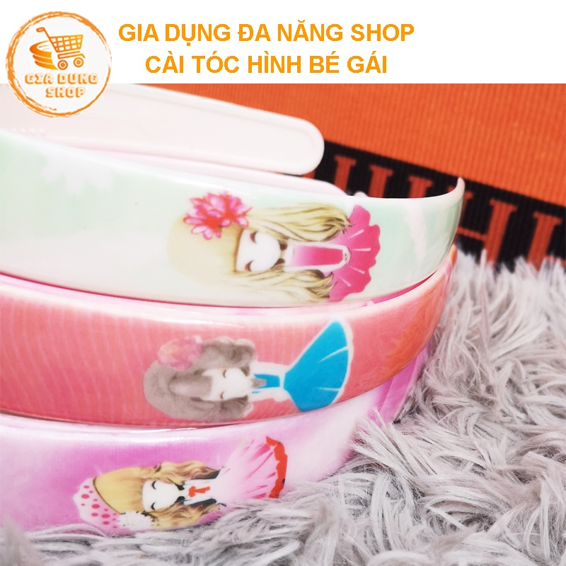Băng đô, cài tóc hình bé gái bảng to siêu dễ thương