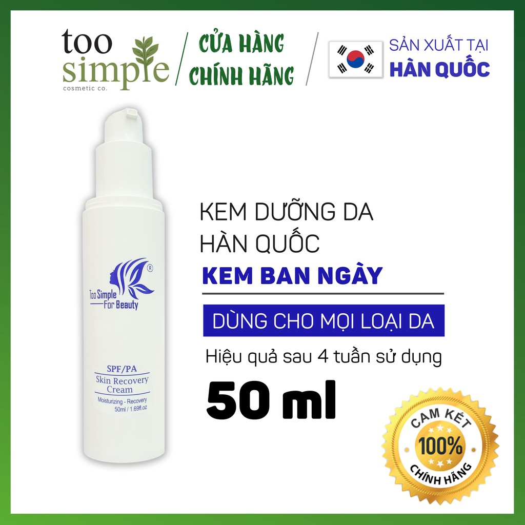 Kem tone up da ban ngày Too Simple For Beauty 50ml