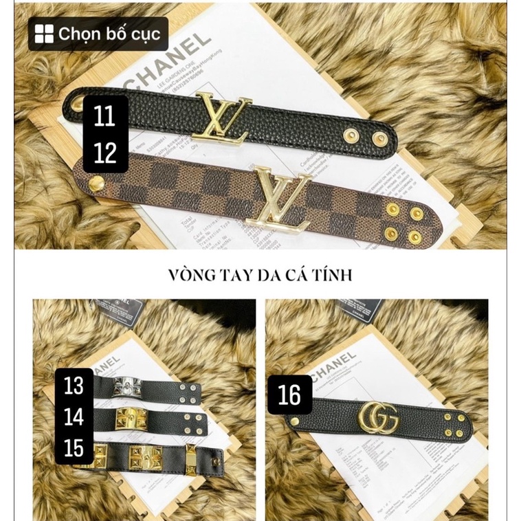❌ SALE ❌ VÒNG TAY CHỮ H , CHANE.L , GG , HM VÒNG TAY DA NỮ CÁ TÍNH NHIỀU KIỂU GIÁ RẺ